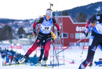 21.03.2021, xkvx, Biathlon IBU World Cup Oestersund, Massenstart Damen, v.l. Karoline Offigstad Knotten (Norway) in aktion / in action competes