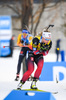 21.03.2021, xkvx, Biathlon IBU World Cup Oestersund, Massenstart Damen, v.l. Tiril Eckhoff (Norway) in aktion / in action competes