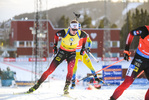 21.03.2021, xkvx, Biathlon IBU World Cup Oestersund, Massenstart Herren, v.l. Johannes Thingnes Boe (Norway) in aktion / in action competes