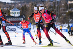 21.03.2021, xkvx, Biathlon IBU World Cup Oestersund, Massenstart Herren, v.l. Tarjei Boe (Norway) in aktion / in action competes