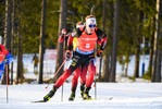 21.03.2021, xkvx, Biathlon IBU World Cup Oestersund, Massenstart Herren, v.l. Johannes Dale (Norway) in aktion / in action competes