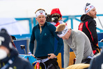 21.03.2021, xkvx, Biathlon IBU World Cup Oestersund, Massenstart Herren, v.l. Tarjei Boe (Norway) und Johannes Thingnes Boe (Norway) im Ziel / in the finish