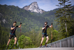 04.06.2021, xkvx, Biathlon Training Ruhpolding, v.l. Philipp Nawrath (Germany), Johannes Donhauser (Germany) in aktion in action competes