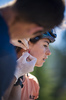 06.07.2021, xkvx, Biathlon Training Lavaze, v.l. Teamarzt Dr. Jan Wuestenfeld (Germany) beim Laktat messen von Marion Wiesensarter (Germany)  