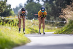 31.08.2021, xkvx, Biathlon Training Font Romeu, v.l. Vanessa Voigt (Germany), Marion Wiesensarter (Germany)  