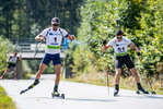 10.09.2021, xkvx, Biathlon Deutsche Meisterschaften Arber, Einzel Herren, v.l. Matthias Dorfer (Germany), Marco Gross (Germany)  