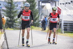 03.10.2021, xkvx, Biathlon, Deutschlandpokal Altenberg, Berglauf - maennlich, v.l. Iven Hickmann (Germany)