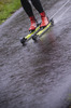 05.10.2021, xkvx, Langlauf Training Lavaze, v.l. Janosch Brugger (Germany) / Alpina Schuhe / Boots / Marwe Skiroller / Roller Skies  