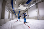 17.10.2021, xkvx, Wintersport - Biathlon Training Oberhof - Skihalle, v.l. Benjamin Weger (Switzerland), Martin Jaeger (Switzerland)