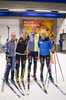 17.10.2021, xkvx, Wintersport - Biathlon Training Oberhof - Skihalle, v.l. Franziska Hildebrand (Germany), Anna Weidel (Germany), Lisa Spark (Germany), Stefanie Scherer (Germany)