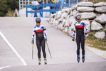 19.10.2021, xkvx, Biathlon Training Antholz-Anterselva, v.l. Jessica Jislova (Czech Republic), Marketa Davidova (Czech Republic)  