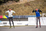 20.10.2021, xkvx, Biathlon Training Antholz-Anterselva, v.l. Johannes Kuehn (Germany), Roman Rees (Germany)  