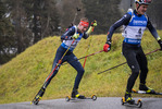 21.10.2021, xkvx, Biathlon Training Antholz-Anterselva, v.l. Johannes Kuehn (Germany), Philipp Horn (Germany)  