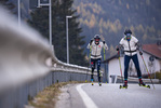 30.10.2021, xkvx, Biathlon Training Antholz-Anterselva, v.l. Vanessa Voigt (Germany), Vanessa Hinz (Germany)  