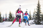 13.11.2021, xkvx, Season Opening Sjusjoen - Sprint Women, v.l. Emilie Agheim Kalkenberg (Norway)  