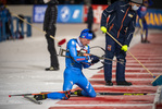 26.11.2021, xkvx, Biathlon IBU World Cup Oestersund, Training Women and Men, v.l. Lukas Hofer (Italy) in aktion am Schiessstand / at the shooting range