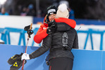 27.11.2021, xkvx, Biathlon IBU World Cup Oestersund, Individual Women, v.l. Sandra Flunger und Lisa Theresa Hauser (Austria) schaut / looks on