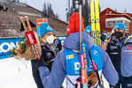 27.11.2021, xkvx, Biathlon IBU World Cup Oestersund, Individual Women, v.l. Teammanager Bernd Eisenbichler (Germany) und Denise Herrmann (Germany)  / 