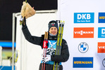 27.11.2021, xkvx, Biathlon IBU World Cup Oestersund, Individual Men, v.l. Tarjei Boe (Norway) bei der Siegerehrung / at the medal ceremony