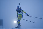 27.11.2021, xetx, Biathlon IBU Cup Idre, Sprint Men, v.l. Erik Larsson (SWEDEN)