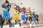 28.11.2021, xetx, Biathlon IBU Cup Idre, Pursuit Women, v.l. Paula Botet (FRANCE), Elisabeth Hoegberg (SWEDEN)