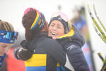 28.11.2021, xetx, Biathlon IBU Cup Idre, Pursuit Women, v.l. Ingela Andersson (SWEDEN), Elisabeth Hoegberg (SWEDEN)