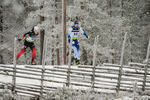 28.11.2021, xetx, Biathlon IBU Cup Idre, Pursuit Men, v.l. Vebjoern Soerum (NORWAY), Jaakko Ranta (FINLAND)