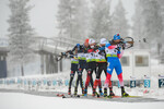 28.11.2021, xetx, Biathlon IBU Cup Idre, Pursuit Men, v.l. Alexander Povarnitsyn (RUSSIA), Adam Runnalls (CANADA), Erlend Bjoentegaard (NORWAY)