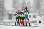 28.11.2021, xetx, Biathlon IBU Cup Idre, Pursuit Men, v.l. Alexander Povarnitsyn (RUSSIA), Adam Runnalls (CANADA), Erlend Bjoentegaard (NORWAY)