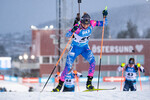 02.12.2021, xkvx, Biathlon IBU World Cup Oestersund, Sprint Women, v.l. Kristina Reztsova (Russia) in aktion / in action competes