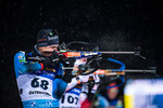 02.12.2021, xkvx, Biathlon IBU World Cup Oestersund, Sprint Men, v.l. Quentin Maillet Fillon (France) in aktion am Schiessstand / at the shooting range