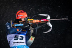 02.12.2021, xkvx, Biathlon IBU World Cup Oestersund, Sprint Men, v.l. Roman Rees (Germany) in aktion am Schiessstand / at the shooting range