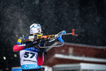 02.12.2021, xkvx, Biathlon IBU World Cup Oestersund, Sprint Men, v.l. Sturla Holm Laegreid (Norway) in aktion am Schiessstand / at the shooting range