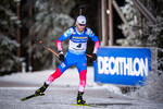 02.12.2021, xkvx, Biathlon IBU World Cup Oestersund, Sprint Men, v.l. Alexander Loginov (Russia) in aktion / in action competes