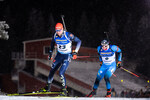 02.12.2021, xkvx, Biathlon IBU World Cup Oestersund, Sprint Men, v.l. Philipp Nawrath (Germany), Fabien Claude (France) in aktion / in action competes