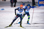 02.12.2021, xkvx, Biathlon IBU World Cup Oestersund, Sprint Men, v.l. Philipp Horn (Germany), Miha Dovzan (Slovenia) in aktion / in action competes
