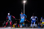 02.12.2021, xkvx, Biathlon IBU World Cup Oestersund, Sprint Men, v.l. Quentin Maillet Fillon (France), Sivert Guttorm Bakken (Norway) in aktion / in action competes