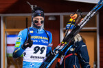 02.12.2021, xkvx, Biathlon IBU World Cup Oestersund, Sprint Men, v.l. Eric Perrot (France) nach dem Wettkampf / after the Competition