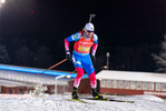 04.12.2021, xkvx, Biathlon IBU World Cup Oestersund, Relay Men, v.l. Alexander Loginov (Russia) in aktion / in action competes