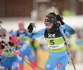 04.12.2021, xetx, Biathlon IBU Cup Sjusjoen, Mass Start Women, v.l. Lou Jeanmonnot (FRANCE)  / 