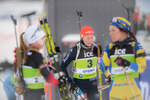 04.12.2021, xetx, Biathlon IBU Cup Sjusjoen, Mass Start Women, v.l. Franziska Hildebrand (GERMANY)  / 