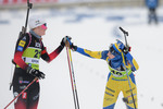04.12.2021, xetx, Biathlon IBU Cup Sjusjoen, Mass Start Women, v.l. Aasne Skrede (NORWAY), Ella Halvarsson (SWEDEN)  / 