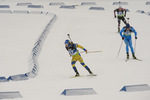 04.12.2021, xetx, Biathlon IBU Cup Sjusjoen, Mass Start Men, v.l. Simon Hallstroem (SWEDEN), Daniele Fauner (ITALY)  / 