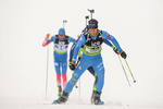 04.12.2021, xetx, Biathlon IBU Cup Sjusjoen, Mass Start Men, v.l. Daniele Cappellari (ITALY)  / 