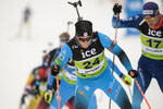 04.12.2021, xetx, Biathlon IBU Cup Sjusjoen, Mass Start Men, v.l. Remi Broutier (FRA)  / 