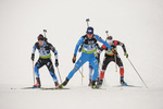 04.12.2021, xetx, Biathlon IBU Cup Sjusjoen, Mass Start Men, v.l. David Zingerle (ITALY), Robert Heldna (ESTONIA)  / 
