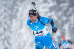 11.12.2021, xkvx, Biathlon IBU World Cup Hochfilzen, Pursuit Men, v.l. Simon Desthieux (France) in aktion / in action competes