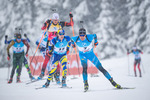 11.12.2021, xkvx, Biathlon IBU World Cup Hochfilzen, Pursuit Men, v.l. Quentin Fillon Maillet (France) in aktion / in action competes