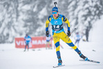 11.12.2021, xkvx, Biathlon IBU World Cup Hochfilzen, Pursuit Men, v.l. Sebastian Samuelsson (Sweden) in aktion / in action competes