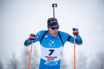 11.12.2021, xkvx, Biathlon IBU World Cup Hochfilzen, Pursuit Men, v.l. Quentin Fillon Maillet (France) in aktion / in action competes